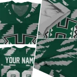 custom hawaii rainbow warriors stripe block green jersey best selling