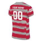 custom houston cougars art stripe red jersey best selling