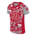 custom houston cougars camo shatter red jersey best selling