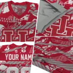 custom houston cougars camo shatter red jersey best selling