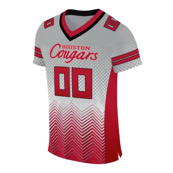 custom houston cougars halftone sweep gray black jersey fashion forward