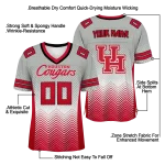 custom houston cougars halftone sweep gray black jersey best selling