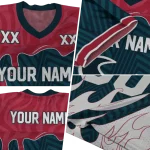 custom houston texans dripping flames blue white jersey best selling