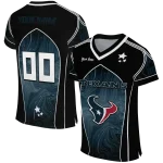 custom houston texans halftone slant blue black jersey best selling