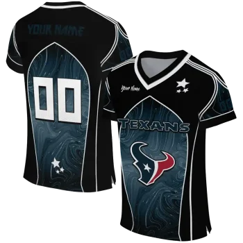 custom houston texans halftone slant blue black jersey best selling