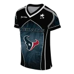 custom houston texans halftone slant blue black jersey best selling