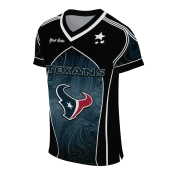 custom houston texans halftone slant blue black jersey fashion forward