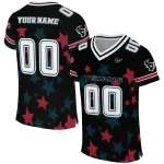 custom houston texans star cluster black jersey best selling
