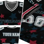 custom houston texans star cluster black jersey best selling