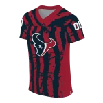custom houston texans stripe splatter blue jersey best selling
