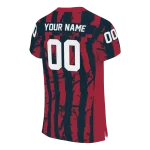 custom houston texans stripe splatter blue jersey best selling