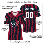custom houston texans stripe splatter blue jersey best selling