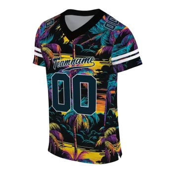 custom houston texans sundown palm jersey fashion forward