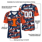 custom illinois fighting illini camo shatter blue jersey best selling