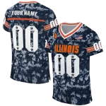 custom illinois fighting illini camouflage abstract blue jersey best selling