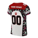 custom indiana hoosiers brushstroke xs cream black jersey best selling