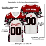 custom indiana hoosiers brushstroke xs cream black jersey best selling