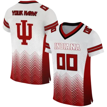 custom indiana hoosiers halftone sweep cream black jersey best selling