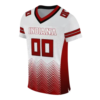custom indiana hoosiers halftone sweep cream black jersey fashion forward
