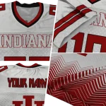 custom indiana hoosiers halftone sweep cream black jersey best selling