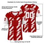 custom indiana hoosiers stripe block red jersey best selling