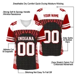 custom indiana hoosiers tire arrows red black white jersey best selling