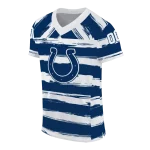 custom indianapolis colts art stripe blue jersey best selling