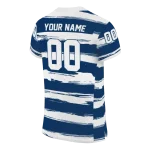custom indianapolis colts art stripe blue jersey best selling