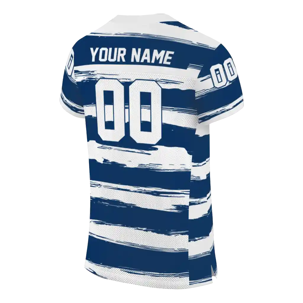 custom indianapolis colts art stripe blue jersey high quality custom indianapolis colts art stripe blue jersey high quality