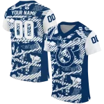custom indianapolis colts camo shatter blue jersey best selling