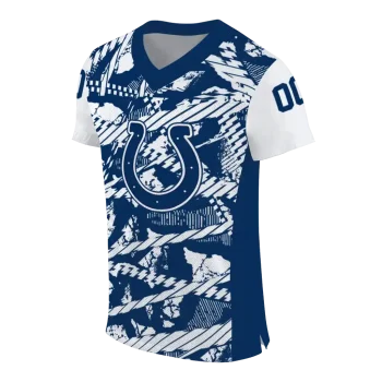 custom indianapolis colts camo shatter blue jersey fashion forward