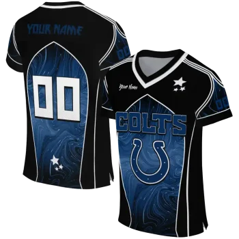 custom indianapolis colts halftone slant blue black jersey best selling