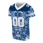 custom indianapolis colts mirrored pattern blue jersey best selling