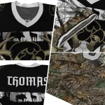 custom iowa hawkeyes antler skull camouflage hunting jersey best selling