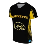 custom iowa hawkeyes halftone flow black jersey best selling