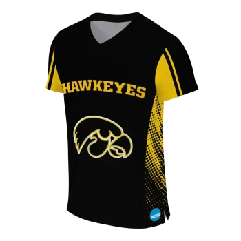 custom iowa hawkeyes halftone flow black jersey fashion forward