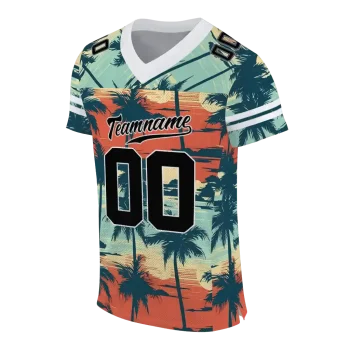 custom iowa hawkeyes horizon palm sunset jersey fashion forward