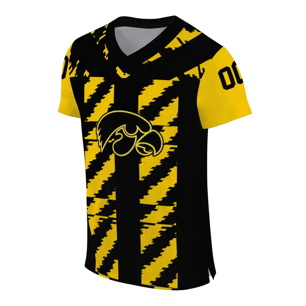 custom iowa hawkeyes stripe block black jersey fashion forward custom iowa hawkeyes stripe block black jersey fashion forward