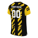 custom iowa hawkeyes stripe block black jersey best selling