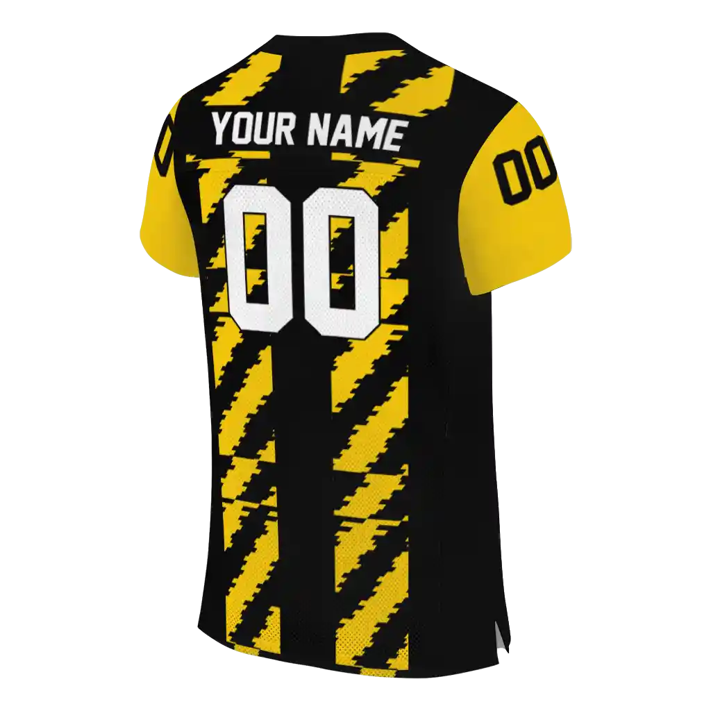 custom iowa hawkeyes stripe block black jersey high quality custom iowa hawkeyes stripe block black jersey high quality
