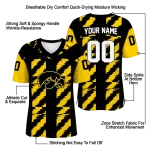 custom iowa hawkeyes stripe block black jersey best selling