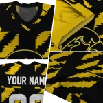 custom iowa hawkeyes stripe block black jersey best selling
