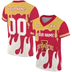 custom iowa state cyclones dripping flames red white jersey best selling