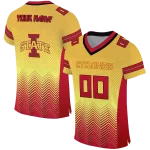 custom iowa state cyclones halftone sweep gold black jersey best selling