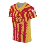 custom iowa state cyclones stripe splatter red jersey best selling
