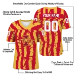 custom iowa state cyclones stripe splatter red jersey best selling
