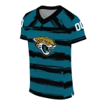 custom jacksonville jaguars art stripe teal jersey best selling