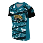 custom jacksonville jaguars camo shatter teal jersey best selling