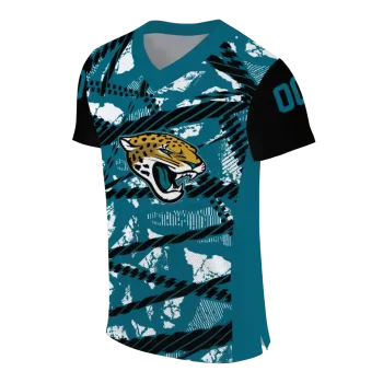 custom jacksonville jaguars camo shatter teal jersey fashion forward