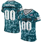 custom jacksonville jaguars camouflage abstract teal jersey best selling